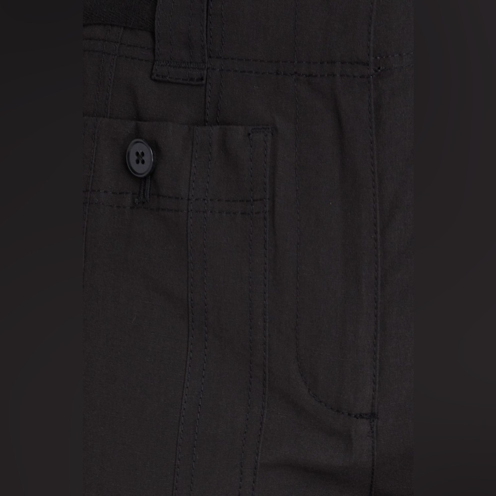 Ulla Johnson Gabriella Cotton Linen Silk Flared Pants Black 2 - Picture 4 of 12